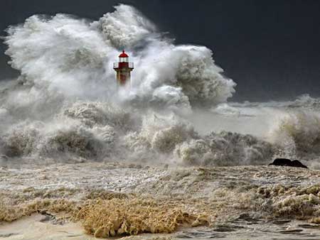 عکسهای جالب,تصاویر جالب,توفان ساحلی 
